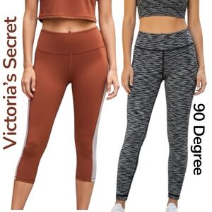 Victoria’s Secret Crop & 90 Degree Leggings Size XS Lot/2